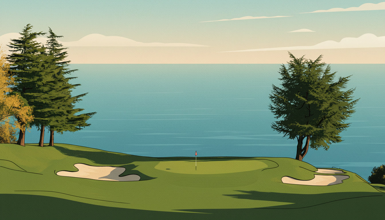 Clifftop golf course 900m above Monaco